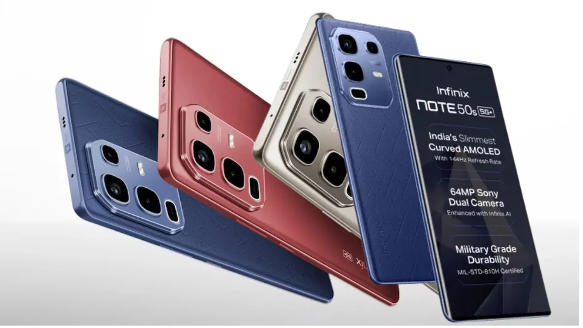 Infinix Note 50s 5G+: सिर्फ ₹14,999 में 64MP कैमरा और 144Hz AMOLED डिस्प्ले वाला 5G फोन!